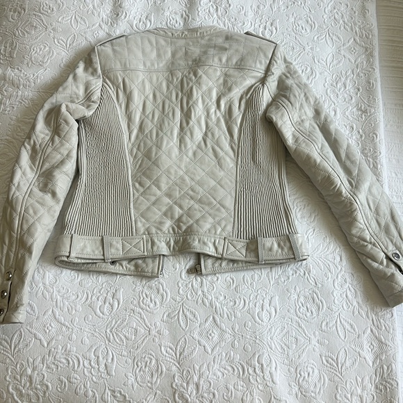 Wilsons Leather Off-White 100% Leather Vintage Jacket Size Medium - Picture 10 of 11